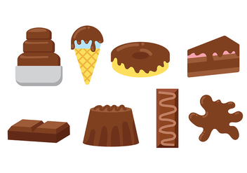 Chocolate Food Icon Vector - Free vector #427649