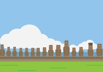 Moai Statue Landmark - vector #431579 gratis