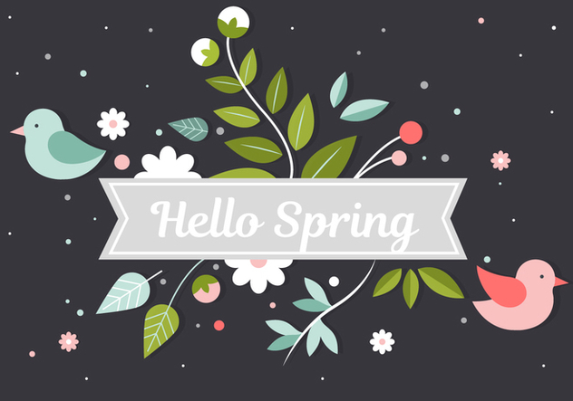 Free Spring Flower Vector Elements - vector gratuit #432839 