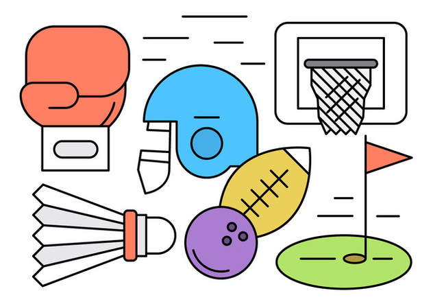 Vector Set of Different Sports Elements - Free vector #434619