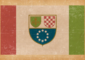 Grunge Flag of Federation Bosnia and Herzegovina - бесплатный vector #434769