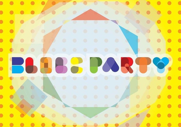 Block Party Typography Background - Kostenloses vector #435249