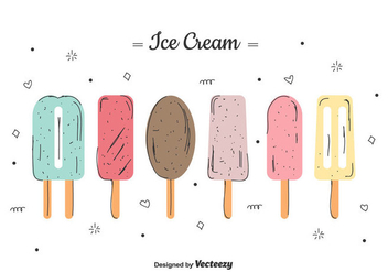 Ice Cream Vector Set - vector #435339 gratis