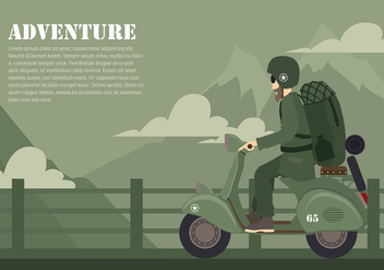 Scooter Adventure Free Vector - Free vector #435539
