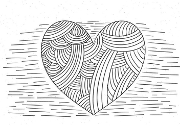 Free Vector Heart Illustration - бесплатный vector #436529