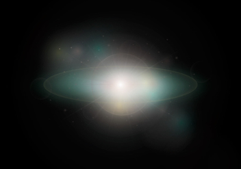 Green Supernova and Outer Space Background - бесплатный vector #437359
