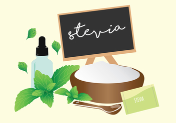 Stevia Vector Art - vector gratuit #437899 