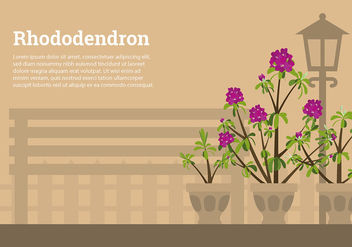 Rhododendron Garden Free Vector - vector gratuit #438229 