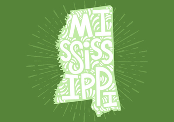 Mississippi State Lettering - vector gratuit #438789 