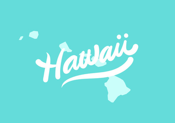 Hawaii state lettering - бесплатный vector #438829