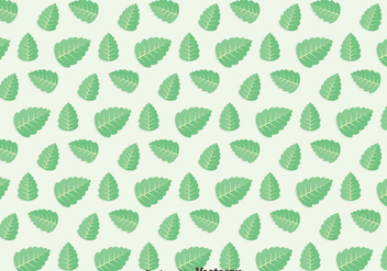 Green Leaf Stevia Pattern Vector - Kostenloses vector #439409