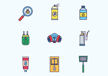 Pest Control Icons - Free vector #439529