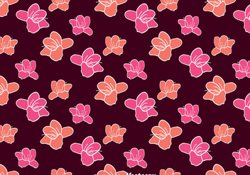 Nice Rhododendron Flowers Pattern Background - Free vector #439929