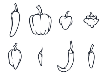 Chili Doodle - Free vector #440039