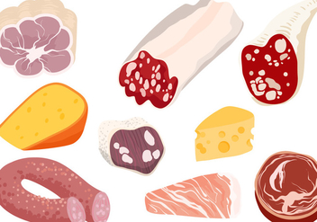 Free Cheese Charcuterie Vectors - Kostenloses vector #442369