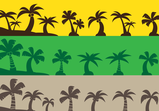 Coconut Tree Icons - бесплатный vector #442409