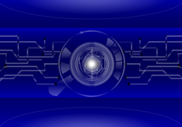 Blue Matrix Background Vector - vector #445439 gratis