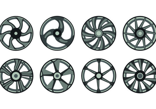 Icon Of Alloy Wheels - vector gratuit #445739 
