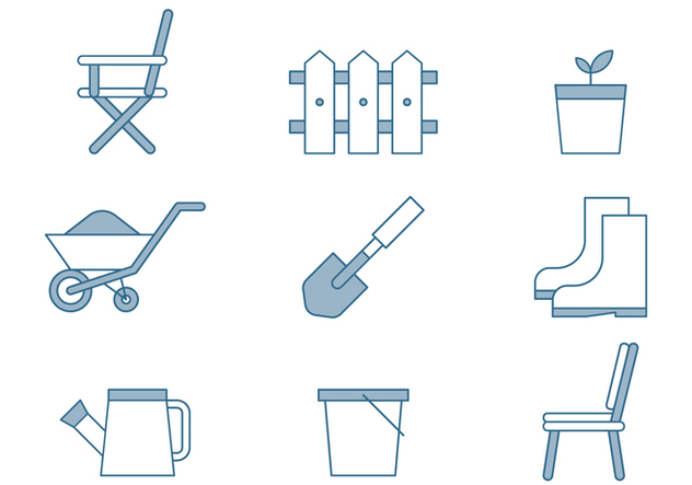 Lawn Care Icons - vector #446389 gratis