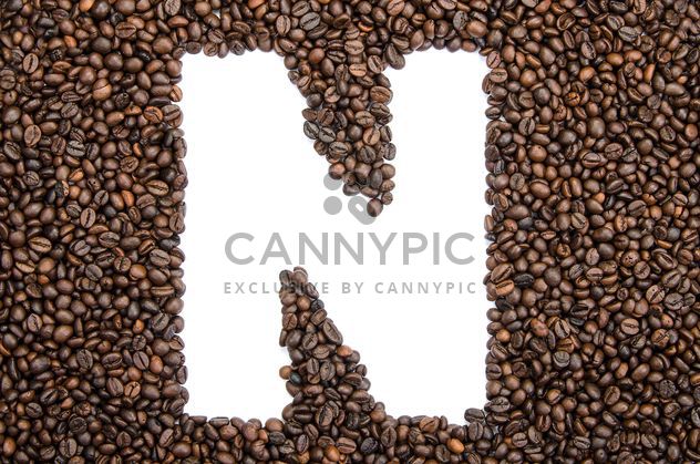 Alphabet of coffee beans - image gratuit #451909 