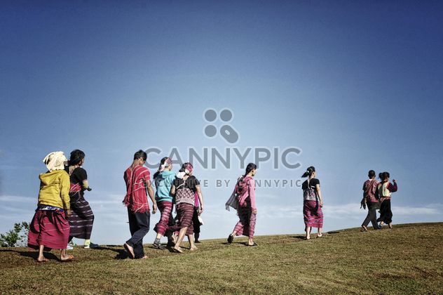 People walking on the hill - Free image #452479
