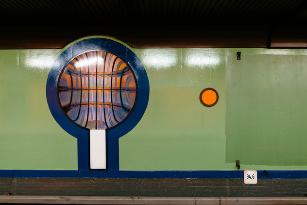 Ornament in Siemensdamm subway (U-Bahn) station in Berlin - бесплатный image #459719