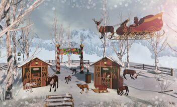 Santa's Reindeer - image gratuit #495529 