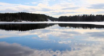 Winter lake view - Free image #505009